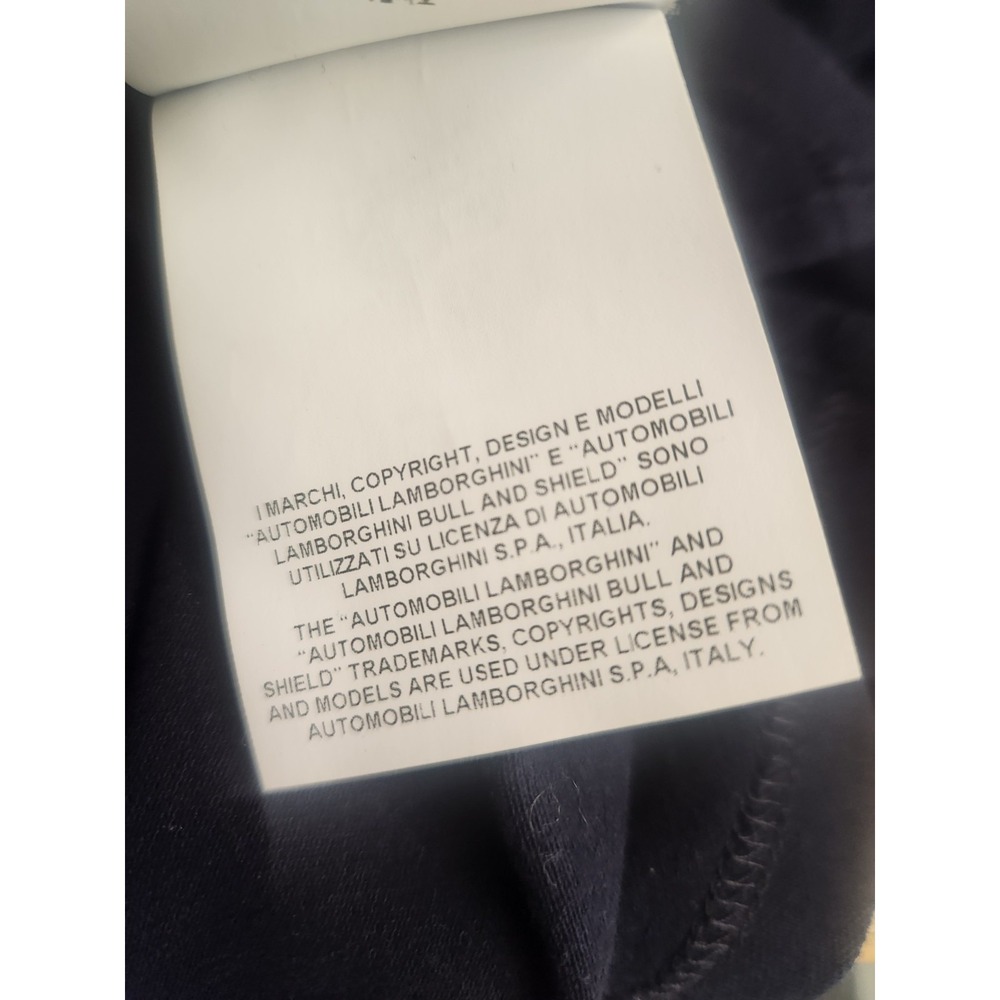 Tod's For Automobili Lamborghini Polo Shirt Mens Size XL Navy Blue Made In Italy - Picture 10 of 10